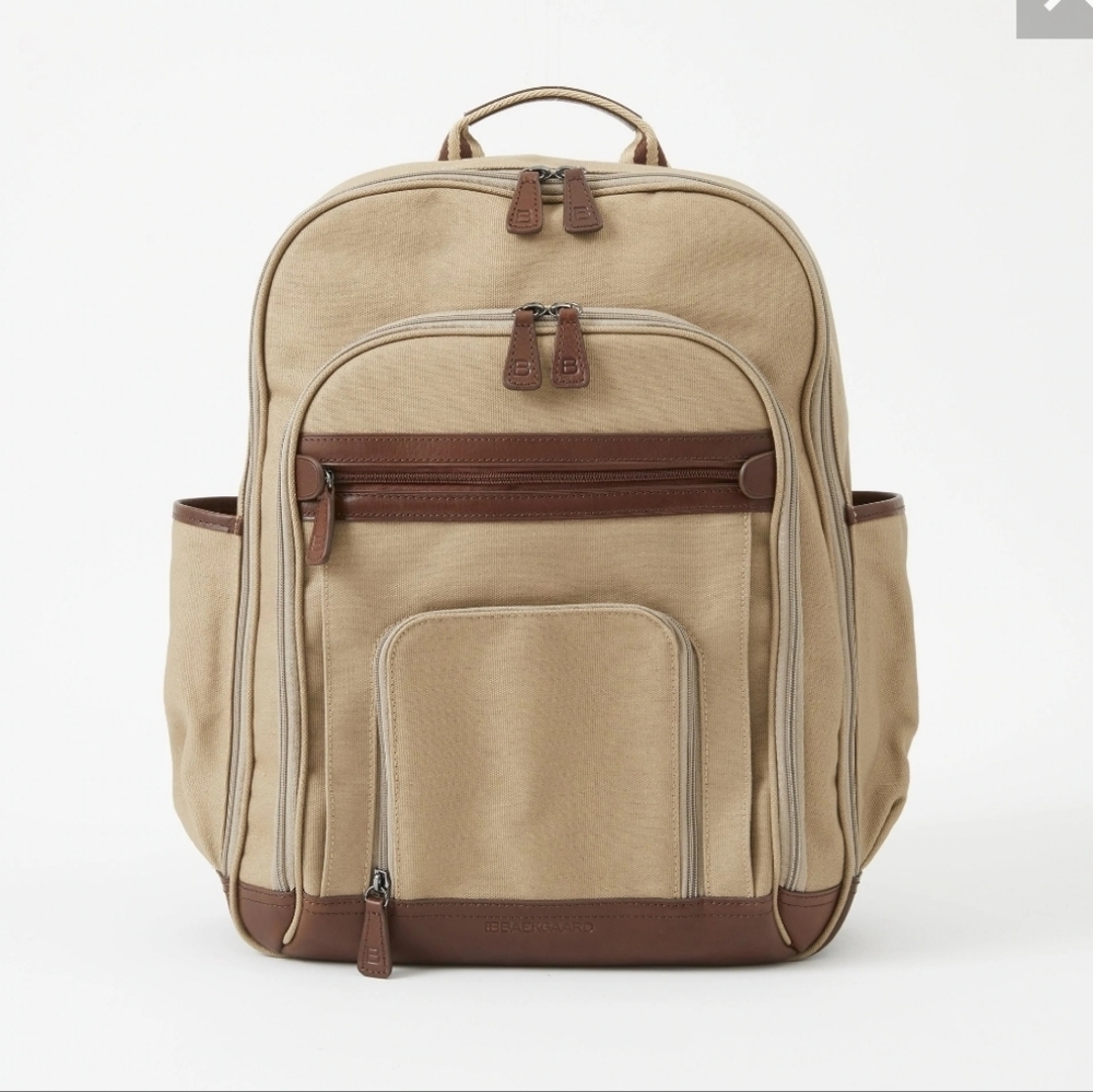 EDWARD BACKPACK IN DESERT CANVAS BY BAEKGAARD NWT